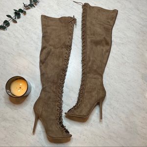 100% Vegan Over-the-Knee Boots